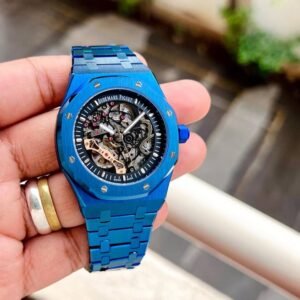 Audemars Piguet Royal Oak Skeleton Openworked Matte Black Metal Men's Watch
