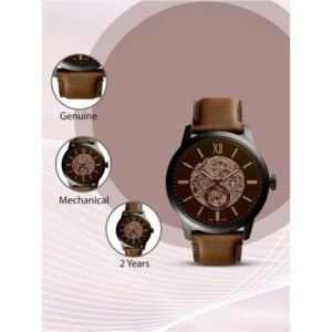 FOSSIL Towns Men Automatic Brown Dial Leather Watch – ME3098 - Image 10