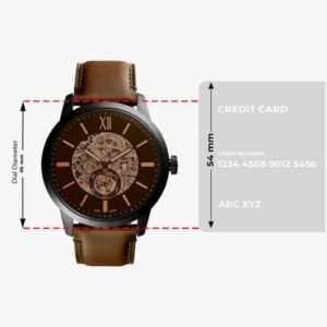 FOSSIL Towns Men Automatic Brown Dial Leather Watch – ME3098 - Image 8