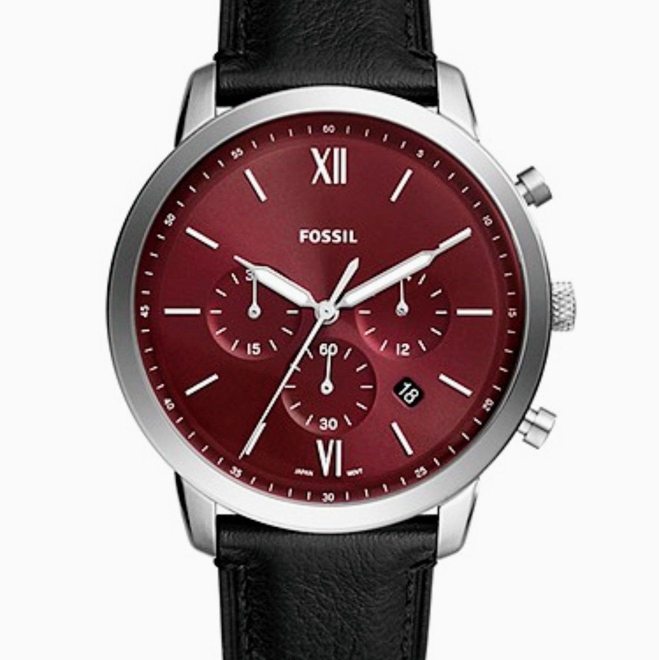 Fossil Neutra Chronograph Red Dial Leather Watch – Premium Statement Edition - Image 4