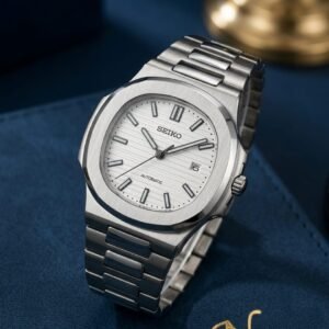 Alternative view of Seiko Automatic "Seikonaut" Nautilus Series Stainless Steel Men's Watch