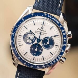 Omega Speedmaster Professional "Silver Snoopy Award" 50th Anniversary Blue Men's Watch - Image 4