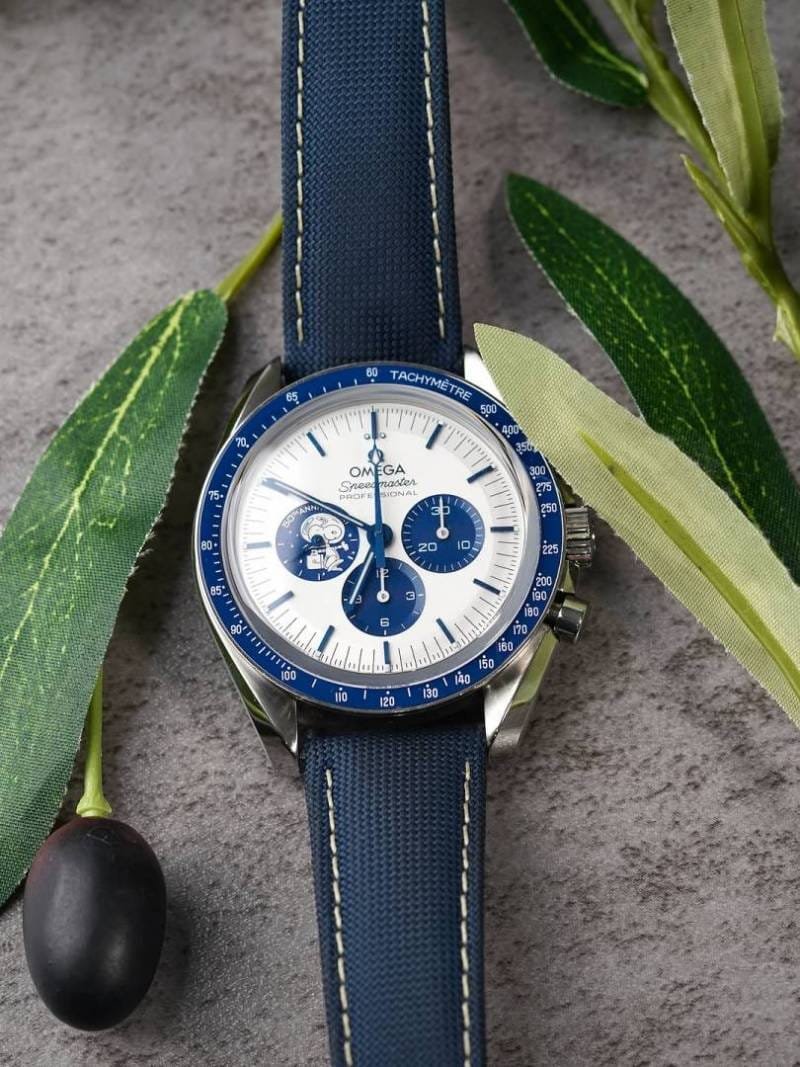Omega Speedmaster Professional "Silver Snoopy Award" 50th Anniversary Blue Men's Watch - Image 7