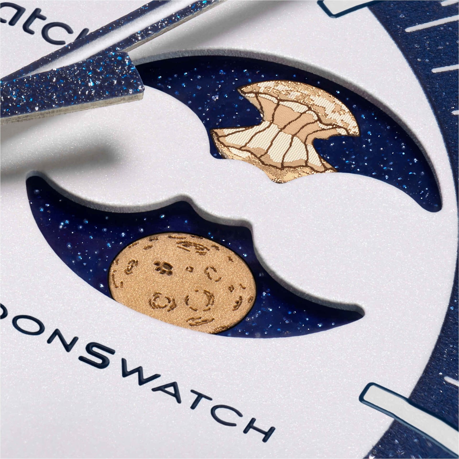 Omega x Swatch Bioceramic MoonSwatch "Mission to Earthphase" Snoopy Blue Edition Watch - Image 7