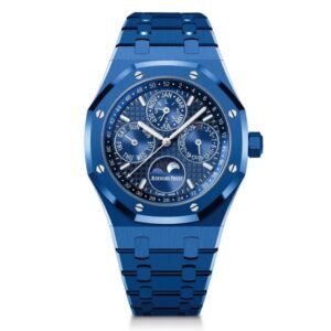 Audemars Piguet Royal Oak Perpetual Calendar Electric Blue Men's Watch – Celebrity Choice - Image 3