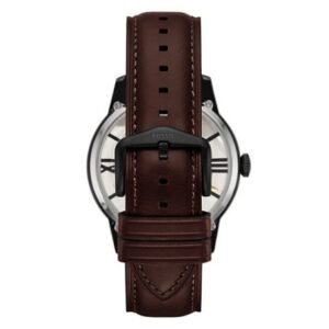 Alternative view of Fossil Townsman Skeleton Automatic Brown Leather Men's Watch