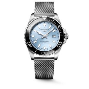 Longines HydroConquest Automatic Ice Blue Dial Stainless Steel Mesh Men's Watch - Image 4