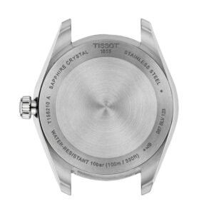 Tissot Ballade 40mm Two-Tone Rose Gold Fluted Bezel Blue Dial Men's Watch - Image 4