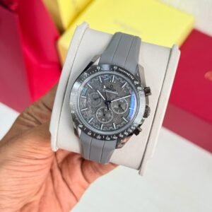 Alternative view of Omega Speedmaster Dark Side of the Moon Grey Ceramic Rubber Strap Men's Watch