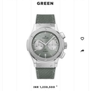 Hublot Classic Fusion Chronograph Titanium Sage Green 45mm Men's Watch - Image 4