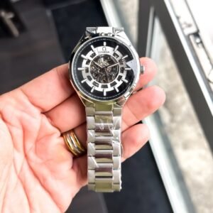 Omega Skeleton Automatic Black Dial Stainless Steel Men's Watch