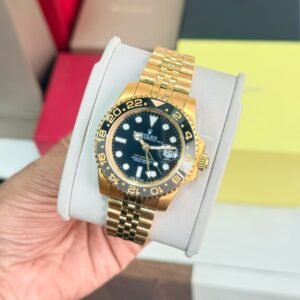 Rolex GMT-Master II 126718GRNR Yellow Gold Black Dial Jubilee Bracelet Men's Watch - Image 3