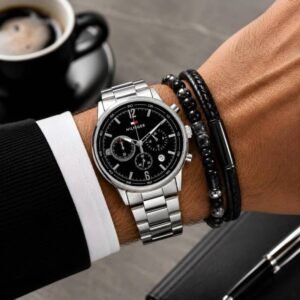 Alternative view of Tommy Hilfiger Multi-Function Chronograph Black Dial Stainless Steel Men's Watch (TH1791943W)