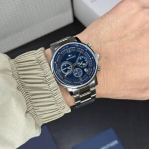 Tommy Hilfiger Multi-Function Chronograph Royal Blue Dial Stainless Steel Men's Watch - Image 3