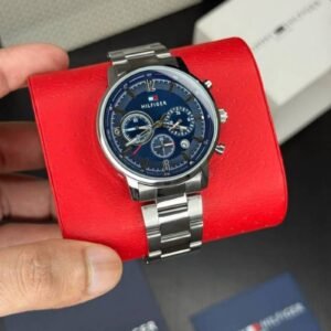Tommy Hilfiger Multi-Function Chronograph Royal Blue Dial Stainless Steel Men's Watch - Image 4