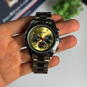 Seiko Prospex Speedtimer Chronograph Champagne Gold Dial Stainless Steel Men's Watch - Image 5