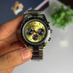 Seiko Prospex Speedtimer Chronograph Champagne Gold Dial Stainless Steel Men's Watch - Image 3