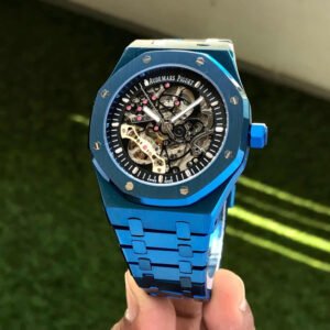 Audemars Piguet Royal Oak Skeleton Openworked Matte Black Metal Men's Watch - Image 7