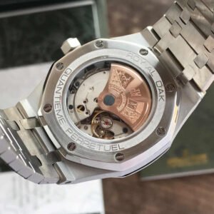 Audemars Piguet Royal Oak Skeleton Openworked Silver Metal Men's Watch - Image 6