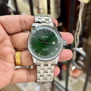 Seiko Presage Cocktail Time Automatic Radial Guilloché Dial Stainless Steel Men's Watch - Image 4