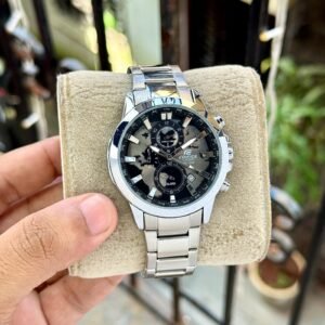 Casio Edifice World Time Map Dial Stainless Steel Men's Watch (EX295 / ETD-300D) - Image 3