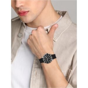 Fossil Bannon Multifunction Black Dial Black Silicone Strap Men's Watch (BQ2494) - Image 9