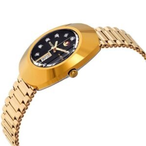 Alternative view of Rado DiaStar Original Black Diamond Dial Yellow Gold Men's Watch