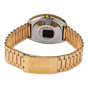 Rado DiaStar Original Black Diamond Dial Yellow Gold Men's Watch - Image 3