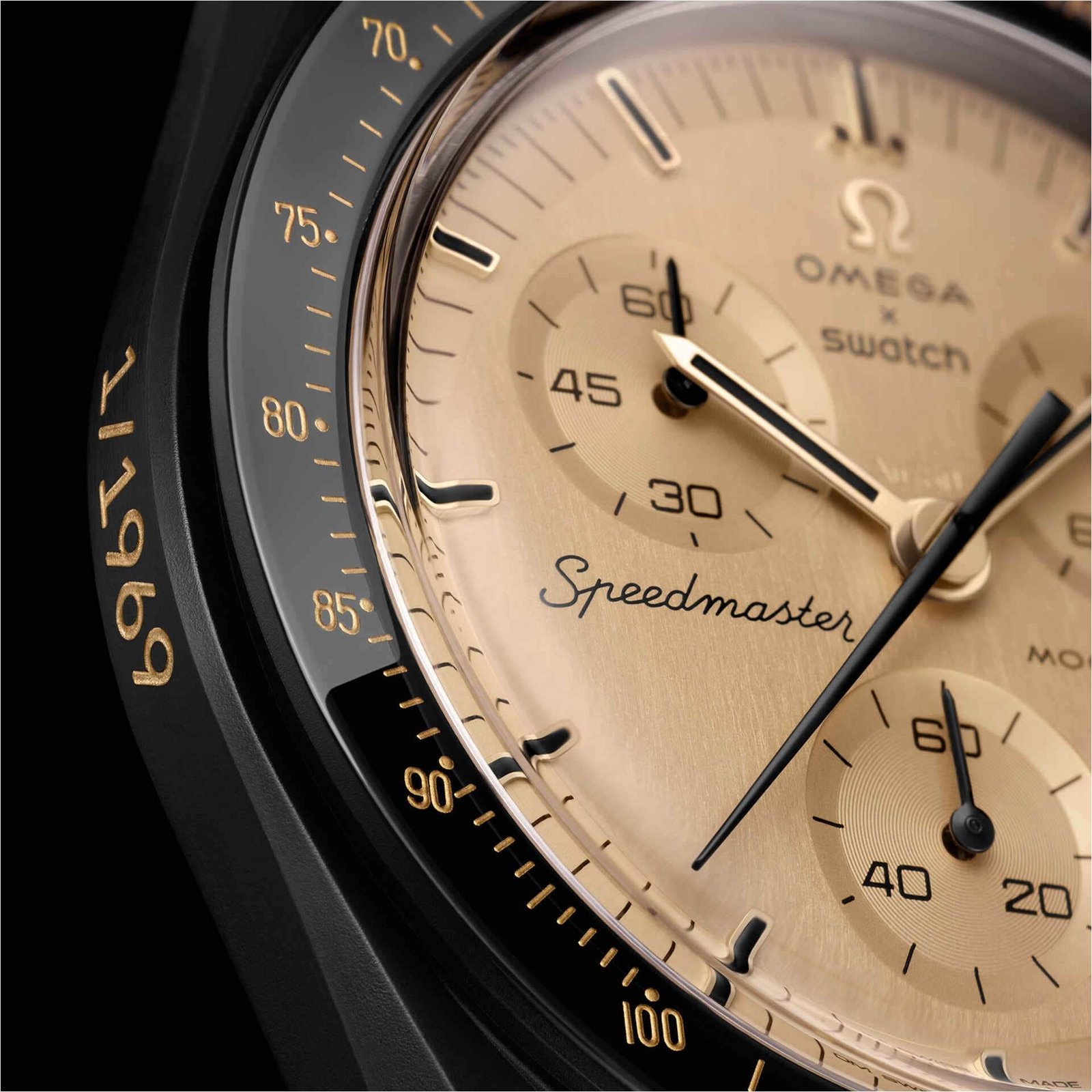 Omega x Swatch Bioceramic MoonSwatch "Mission to the Moon 1969" Chronograph Watch - Image 9